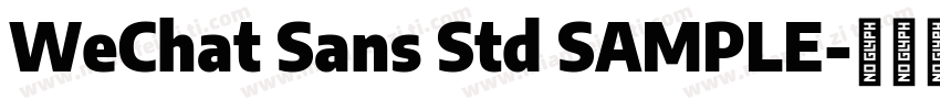 WeChat Sans Std SAMPLE字体转换